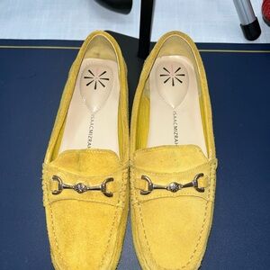 Isaac Mizrahi Women's Mustard Yellow Suede Loafers